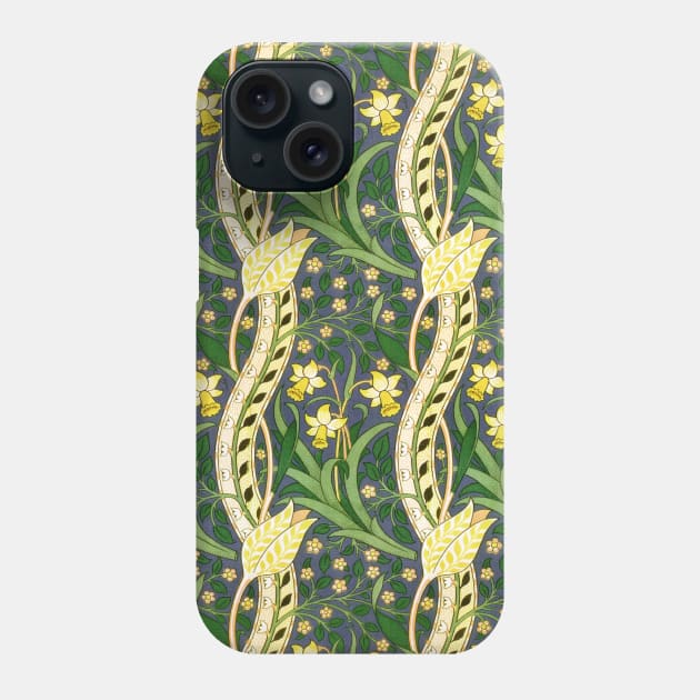 John Henry Dearle Daffodil Chintz Tinted Yellow Phone Case by tiokvadrat