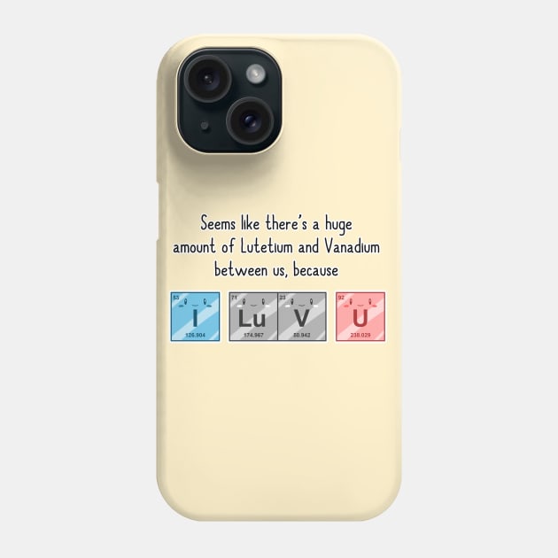 I Luv U Phone Case by Coppi