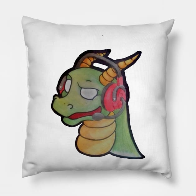 Wrath Faction Twitch Dragon Pillow by Wrathian