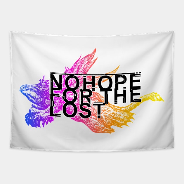 Sin With Band Logo Black Tapestry by No Hope For The Lost