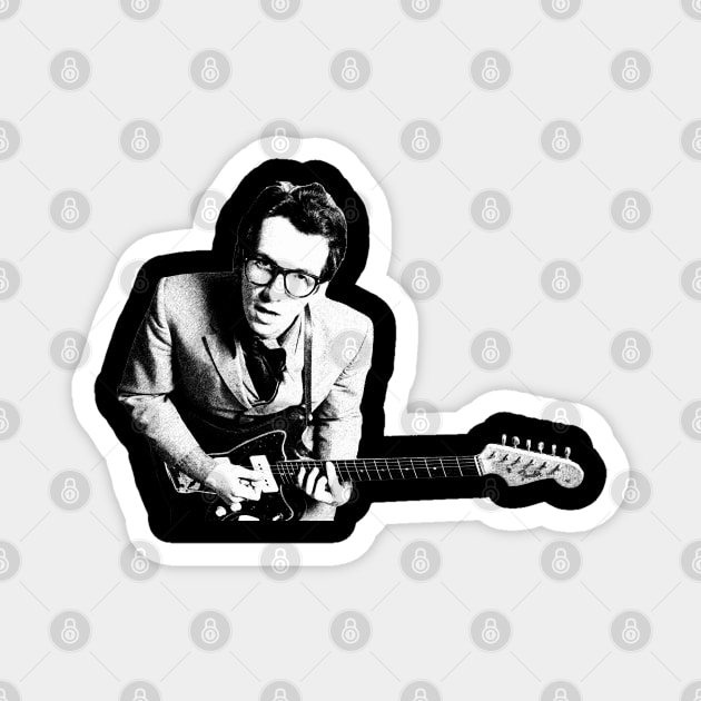 Iconic Elvis Costello Magnet by Gumilang