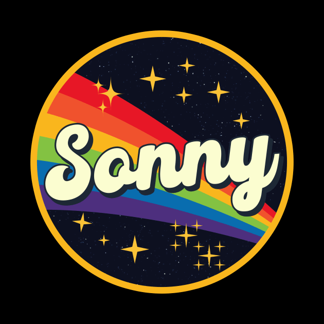 Sonny // Rainbow In Space Vintage Style by LMW Art