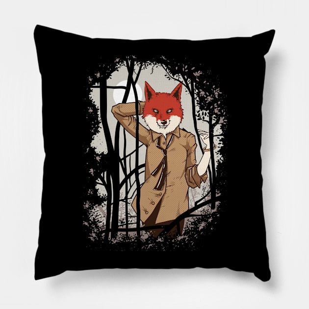 Foxy Pillow by drewbacca