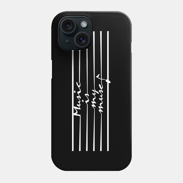 Music is my muse Phone Case by aceofspace