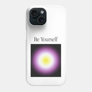 Be Yourself \\ Non-Binary Color Aura \\ Minimalist Enby Design Phone Case