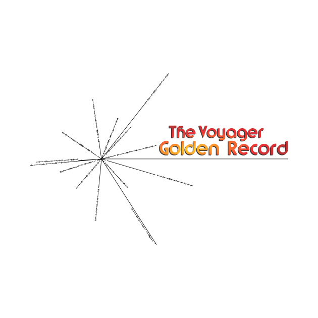 The Voyager Golden Record Logo A by Public Domain Comics