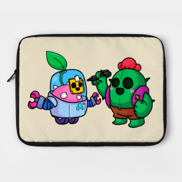 Sprout And Spike Design Brawl Stars Videogames Laptop Case Teepublic - brawl stars lot of cases