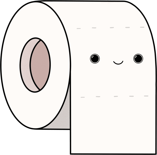 Toilet Paper Kids T-Shirt by claudiamaestriny