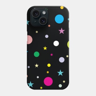 Bubbles&Bubbles - Colorful bubbles with various colors isolated on Black background Phone Case