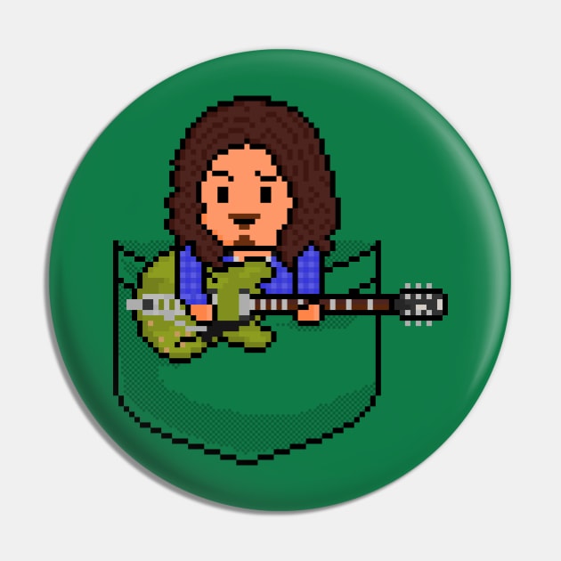 Pixel Pocket Rockstar Grunge Genius Pin by gkillerb