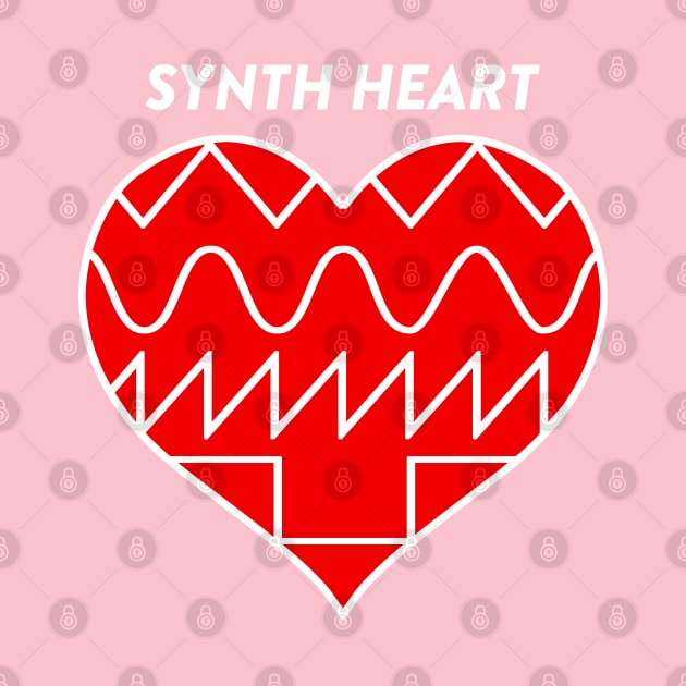 SYNTH HEART (red) #5 by RickTurner