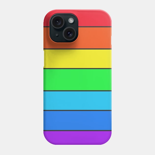 colored stripes - lgbt flag Phone Case by persa