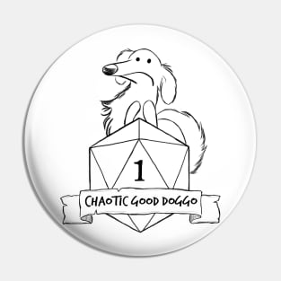 Worried Pickles the Chaotic Good Doggo Pin