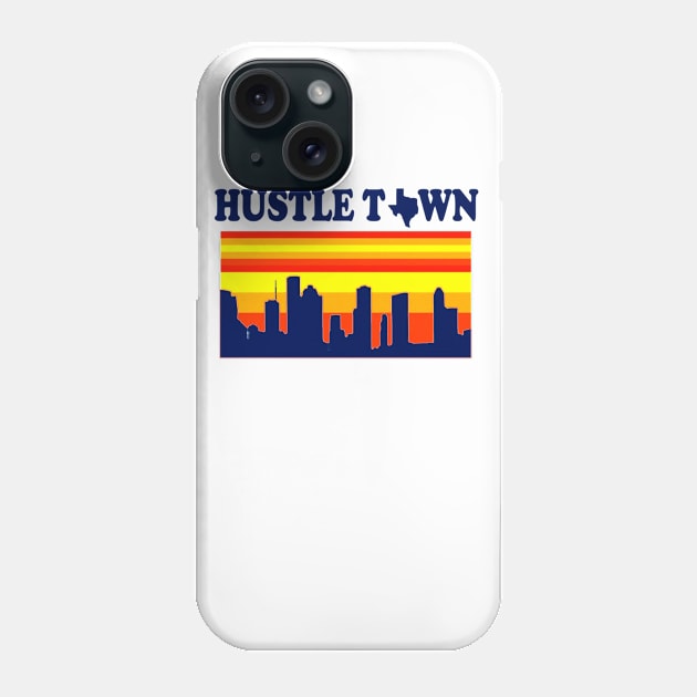 Hustle Town Houston Playoff Baseball Phone Case by williamarmin