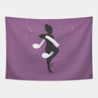 Ballerina with a note Tapestry