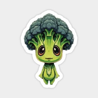 Cute Broccoli Alien Magnet