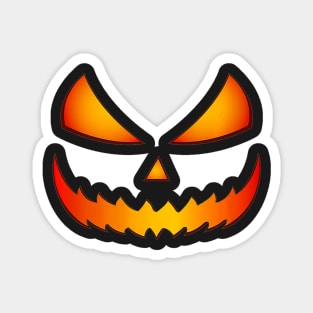 halloween scary evil pumpkin funny pumpkin head Magnet