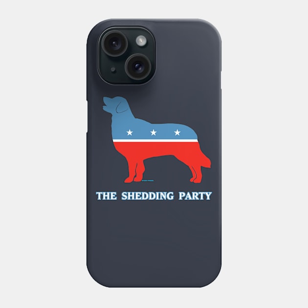 The Shedding Party aka the Golden Retriever Party Phone Case by FanboyMuseum