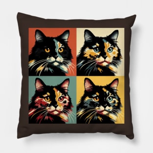 Tortoiseshell Pop Art - Cat Lovers Pillow