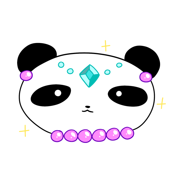 Jewelry Panda Face by saradaboru