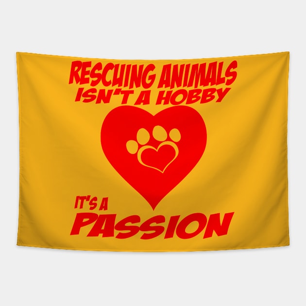 Rescuing Animals Tapestry by Stitched Clothing And Sports Apparel