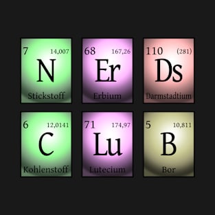 nerds club in chemical elements T-Shirt