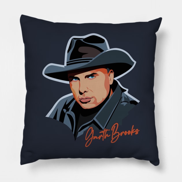 Garth Brooks // 90s Retro Fan Artwork Pillow by DankFutura