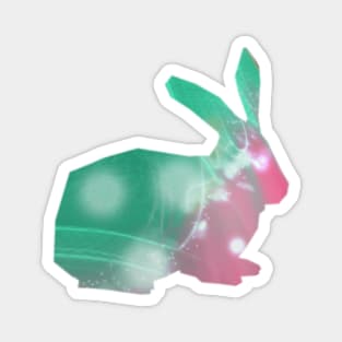 Abstract pastel bunny Magnet