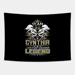 Cynthia Name T Shirt -  Team Cynthia Lifetime Member Legend Name Gift Item Tee Tapestry