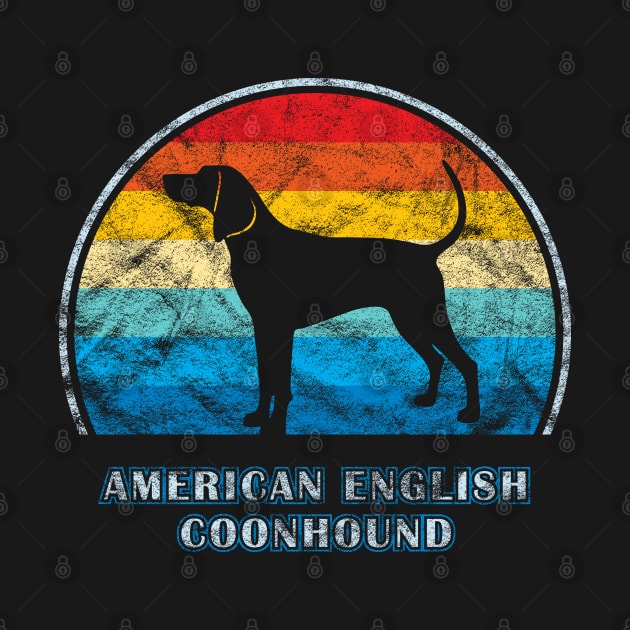 American English Coonhound Vintage Design Dog by millersye