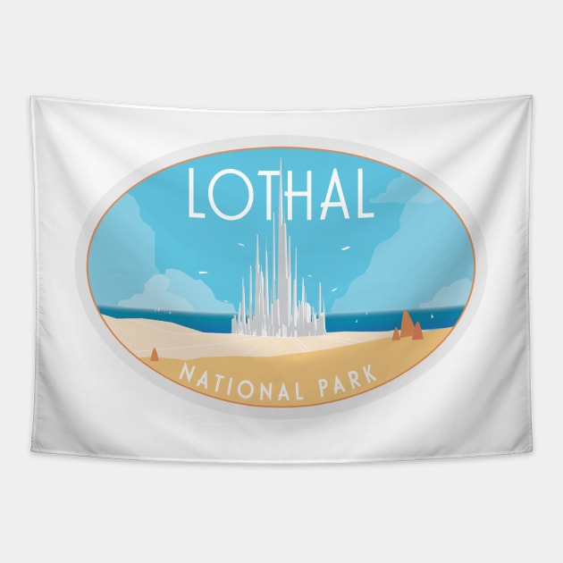 Lothal National Park Tapestry by Hanneliza