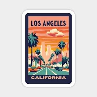 A Vintage Travel Art of Los Angeles - California - US Magnet