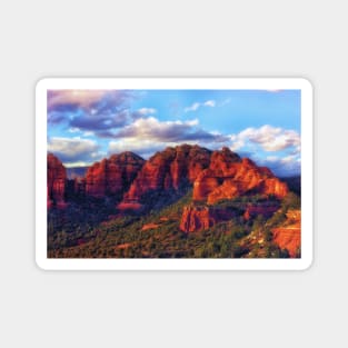 Cliffs of Sedona at Sunset Magnet