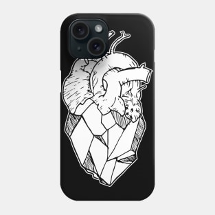 Frail Geometric Heart Hand Drawn Art TPinktober2019 Phone Case