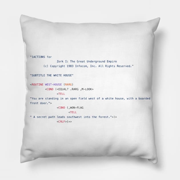 Zork Dork Pillow by Elvira Khan