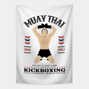 Vintage Muay Thai Wai Kru Tapestry