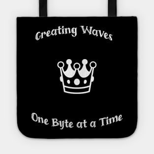 Creating Waves , One Byte at a Time Tote