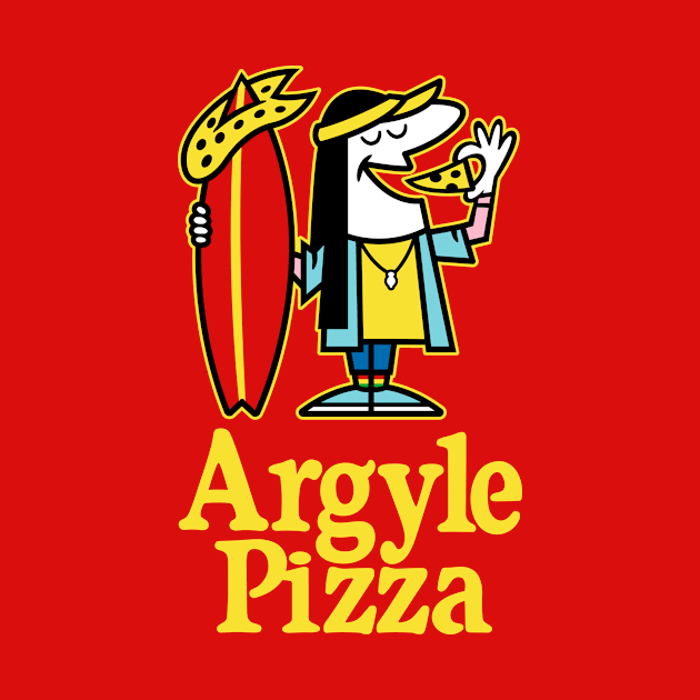 Argyle Pizza - Red Shirt by demonigote