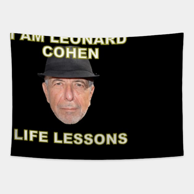 Leonard Cohen Tapestry by shadowNprints