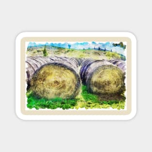 Hay Bales 9 Magnet