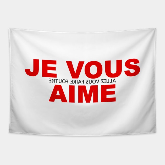 Je Vous Aime Tapestry by Elouisarts