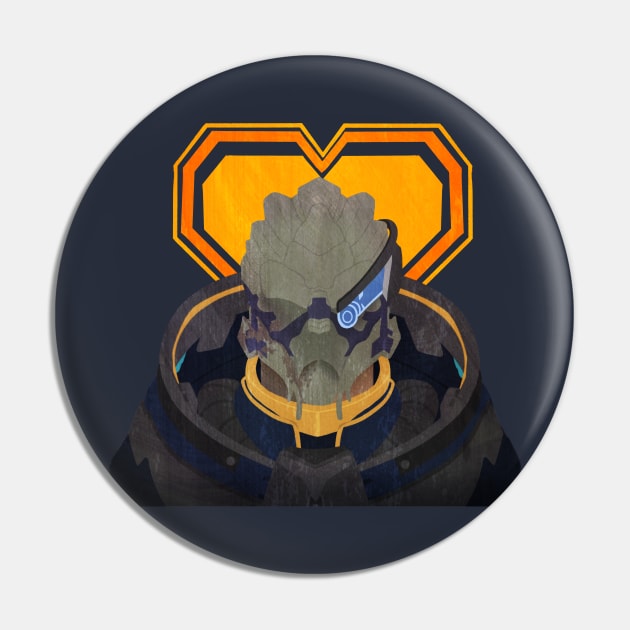 N7 Keep - Garrus Pin by shadyfolk