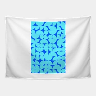 Kids Bluish Geometric Pattern - Shapes #5 Tapestry