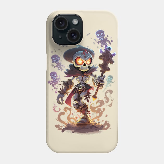 Skeletoon Wizard Phone Case by Spaksu