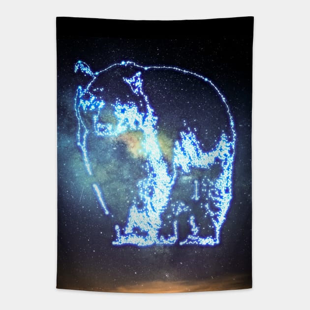 Bear Constellation Tapestry by Tariq-T-art