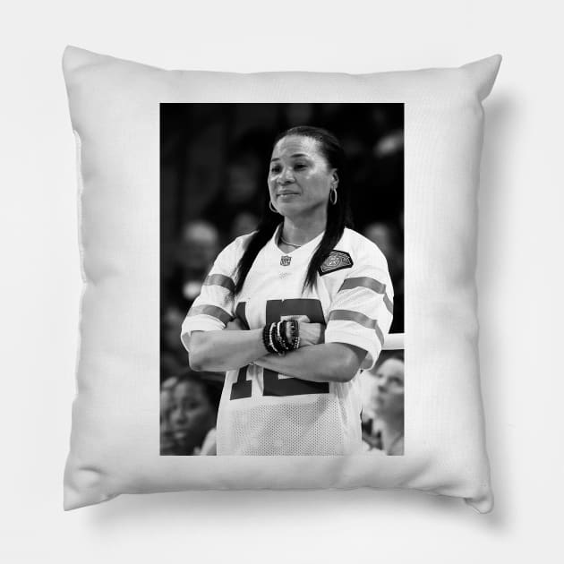 Dawn Staley Mode Black Pillow by Ronicup