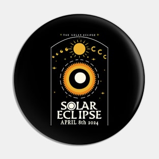 Total Solar Eclipse April 8th 2024- celestrial style Pin