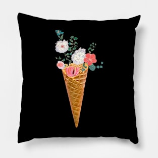 Flowers Cone Pillow