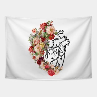 Flower Heart Spring Funny Tapestry