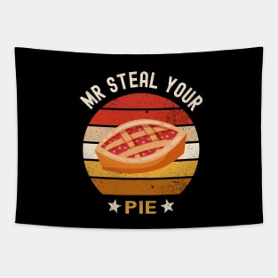 Funny Vintage Mr Steal Your Pie Thanksgiving costume Baby Boy Tapestry